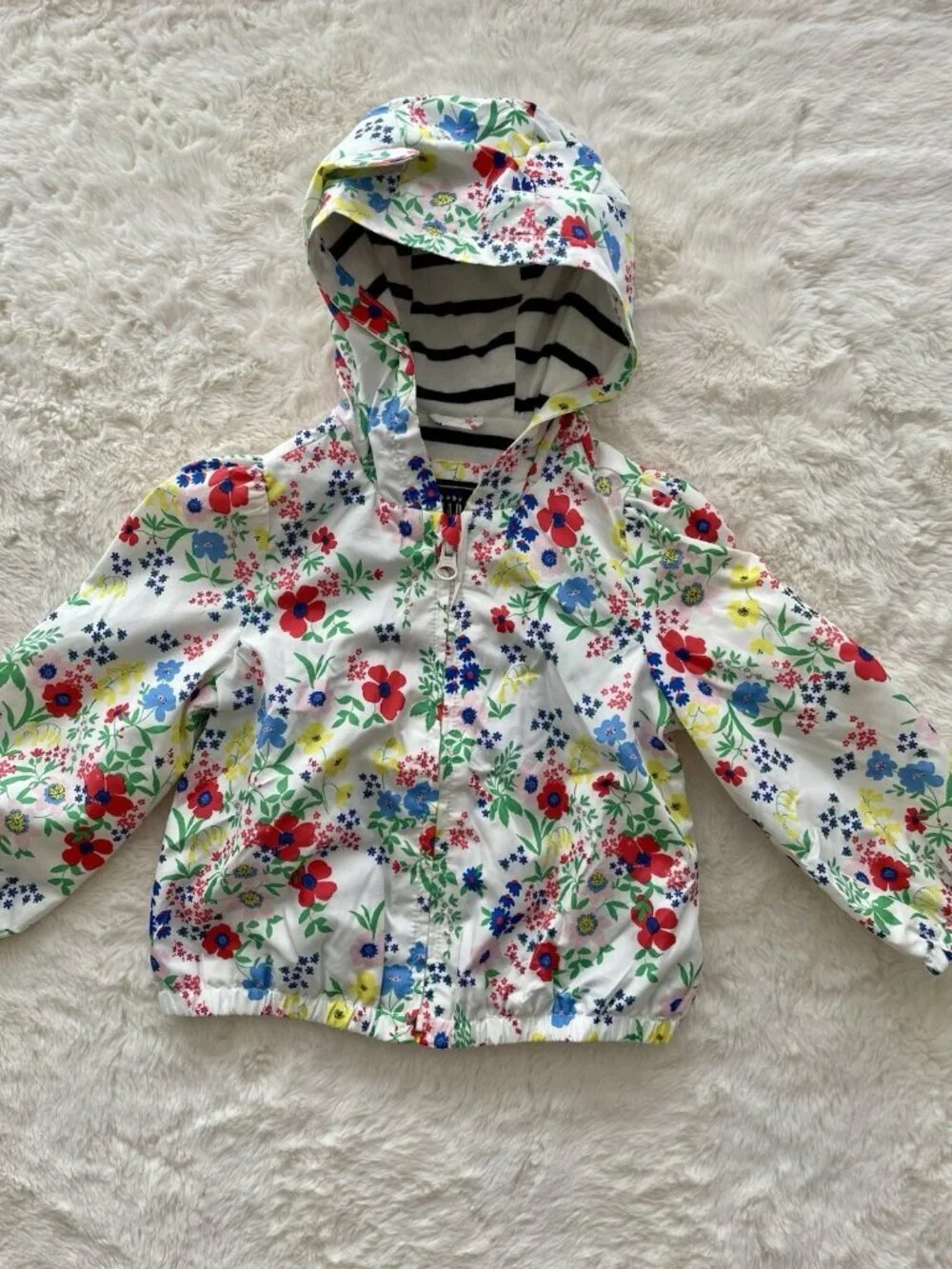 SALE! NEW Baby GAP Rain Jacket Floral Size 18-24 Months